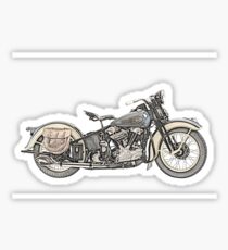 1936 Harley Davidson Motorcycle Sticker