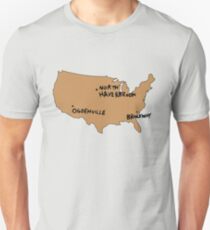 Ogdenville, North Haverbrook and Brockway Unisex T-Shirt