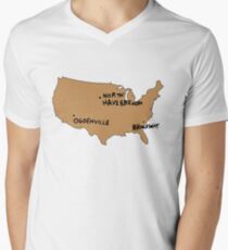 Ogdenville, North Haverbrook and Brockway Men's V-Neck T-Shirt