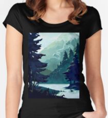 Canadian Mountain Women's Fitted Scoop T-Shirt