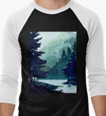 Canadian Mountain Men's Baseball ¾ T-Shirt