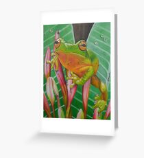 Tropical Frog Greeting Card