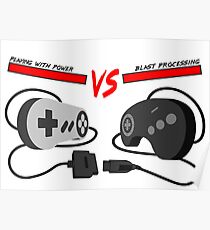 Playing with Power vs Blast Processing (Snes vs Genesis) Poster