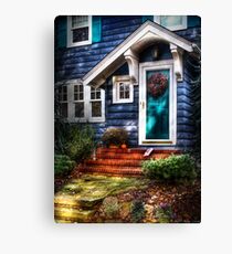 The blue house Canvas Print
