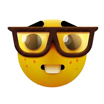 nerd emoji 3d meme | Sticker