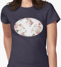 BYU Floral Women's Fitted T-Shirt
