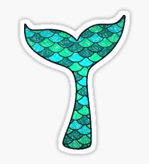 Glitter Mermaid Tail Sticker