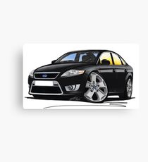 Ford Mondeo (Mk4) X Sport Black Canvas Print