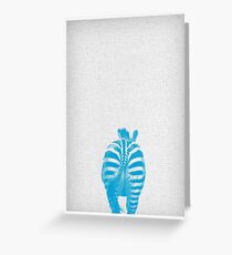 Zebra 03 Grußkarte
