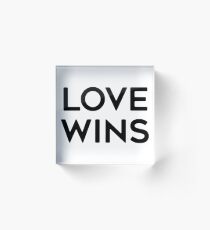 LOVE WINS Acrylic Block