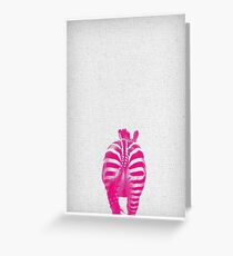 Zebra 04 Grußkarte