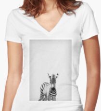 Zebra 06 Shirt mit V-Ausschnitt