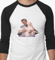 ANDREW RANNELLS AND SOME PUPPERS Men's Baseball ¾ T-Shirt