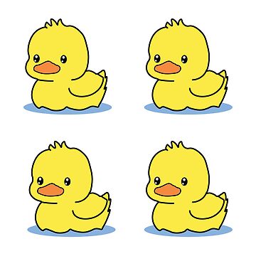 Cute ducky stickers Sticker for Sale by Luna-shop16