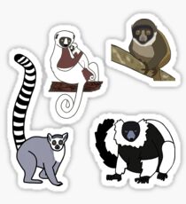 Lemurs - Mini Sticker Pack TWO Sticker