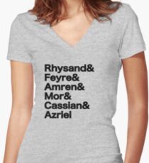 The Night Court Squad Women's Fitted V-Neck T-Shirt