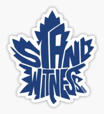 Toronto Maple Leafs Stand Witness Blue Sticker