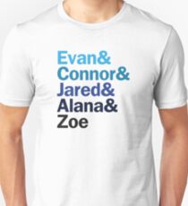 Dear Evan Hansen Characters | Blues Unisex T-Shirt