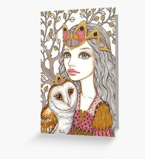Sisterhood of the white owl Greeting Card