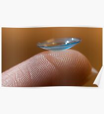 Sight on a finger tip Poster