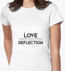 Camiseta entallada mi amor, reflejo - sigmund freud