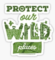 Pegatina Protege nuestros lugares salvajes