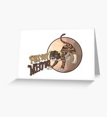 Dragonborn Cat - Fus Ro Meow Greeting Card