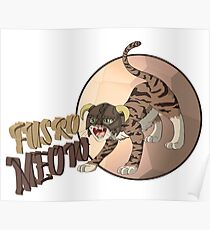 Dragonborn Cat - Fus Ro Meow Poster