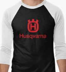new trending Husqvarna motorcycles motocross logo enduro top selling motor sports racing team unisex t shirt hoodie Men's Baseball ¾ T-Shirt