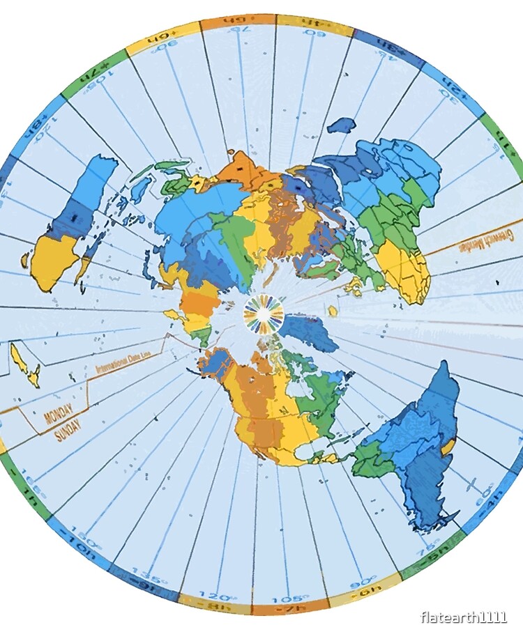 world map flat earth