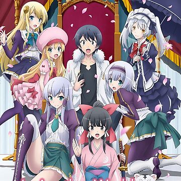 Anime Stand Isekai wa Smartphone to Tomo ni Linze Silhoueska Display Desktop