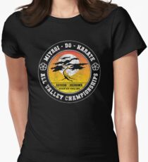 Karate Kid - Mr Miyagi Do Black Distressed Variant Women's Fitted T-Shirt