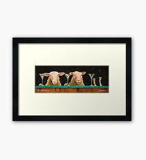 Will Bullas / three sheeps to the wind... Framed Print