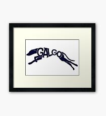 Galgo silhouette Framed Print