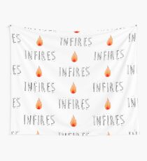 BTS Bangtan Suga "Infires" Milky Design Wall Tapestry