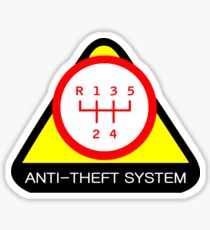 Anti-Theft System (Pattern 2) (light) Sticker