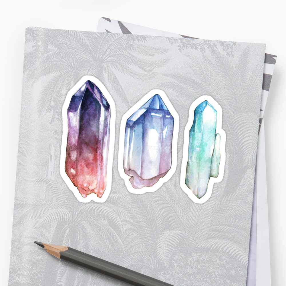 Crystals Sticker By Samnagel Redbubble 