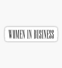 Women in Business Sticker