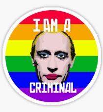 Putin Gay Clown Sticker