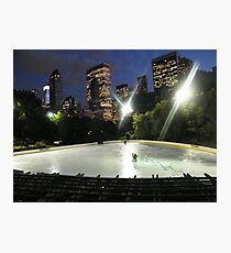 Wollman Skating Rink at Night, Central Park, New York City Photographic Print