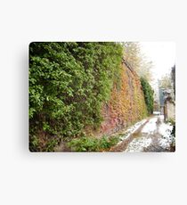 November Sixth Street Embankment, Abandoned Pennsylvania Railroad Embankment , Jersey City, New Jersey Canvas Print