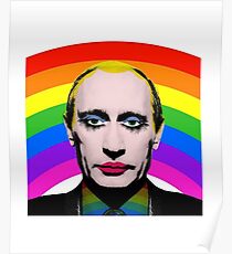 Vladimir Putin Gay Clown Poster