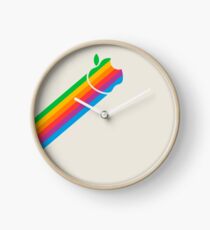 Apple Retro Logo Beam Clock