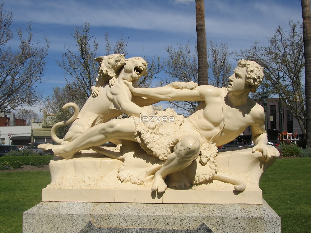 "Statue In The Park, Bendigo" by lezvee Redbubble