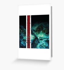 Mass Effect Tribute Armor Stripe Greeting Card