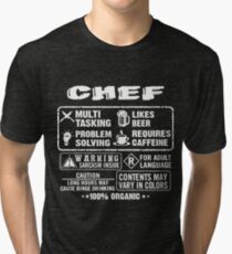 CHEF funny and humor Tri-blend T-Shirt