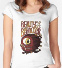 Camiseta entallada de cuello redondo La belleza está en el ojo del espectador