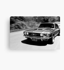 1967 Ford Mustang B/W Canvas Print