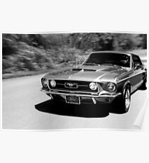 1967 Ford Mustang S / W Poster