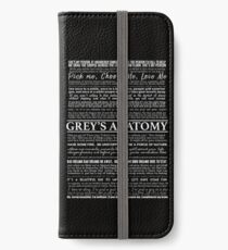 typography black iPhone Wallet/Case/Skin